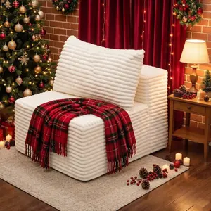 【Mother's Day Gift】UTUHMWM 35.4"x27.6"x23.6"Bean bag chair Corner Seat for Sectional Sofa, Modular Cloud Couch Deep Seat Sleeper Sofas with Throw Pillows