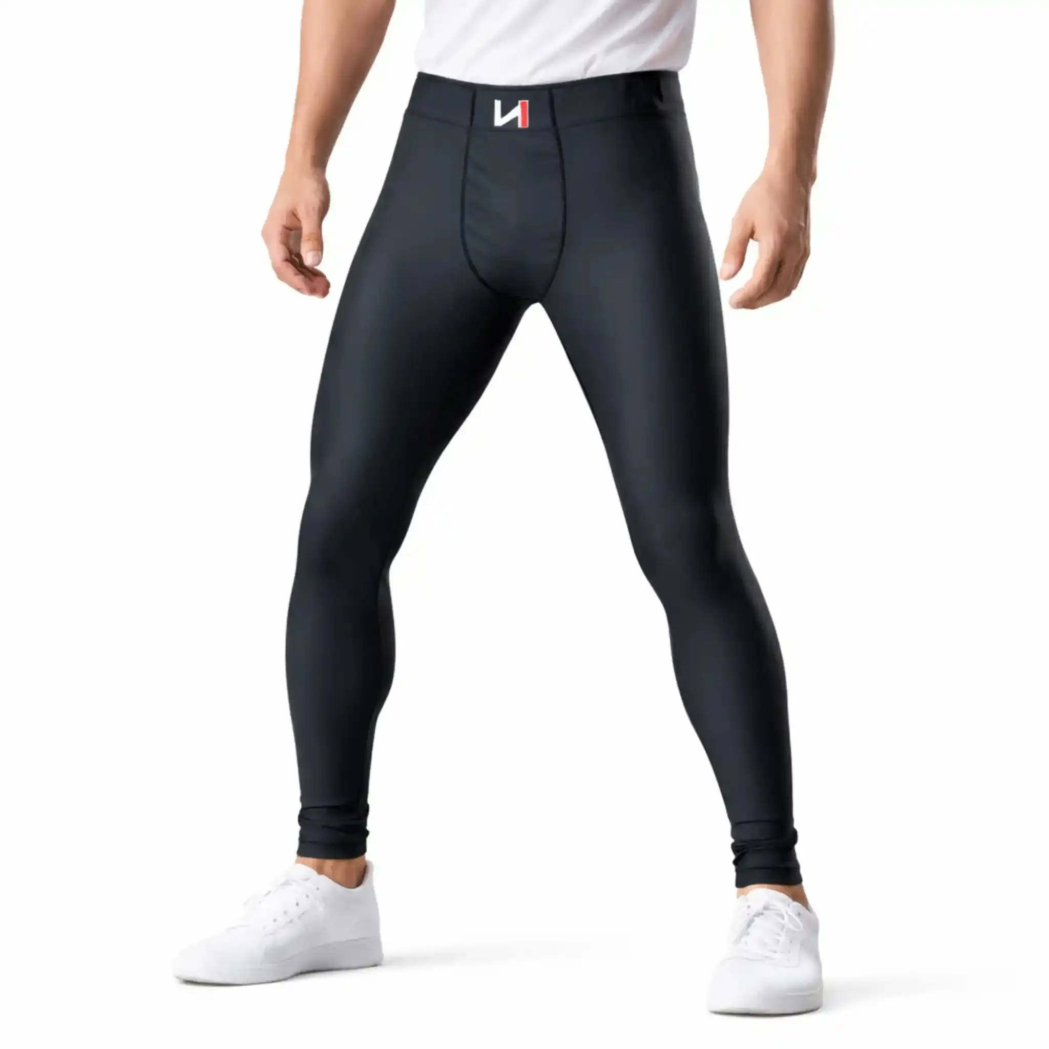 ONEKEEPER Goalkeeper Compression Leggings – Soccer Goalie Tights High-Rise Dive-Ready Men Youth Black