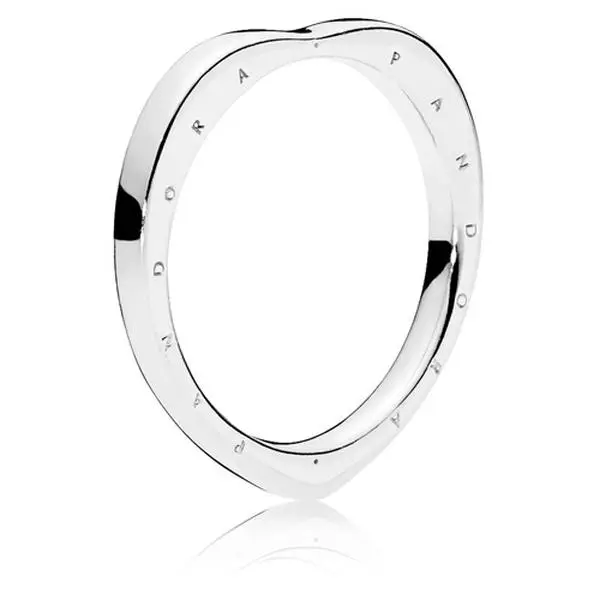 PANDORA Heart-Shaped Logo Ring 197379