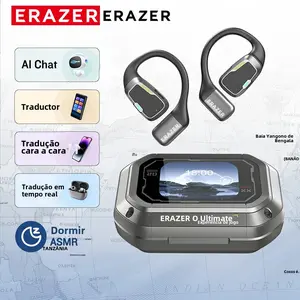 ERAZER XP6 Translation Wireless Earbuds With Translate APP Open Free Wireless Bluetooth Earphones For Listening To Music&Calling, LED Lights Touchscreen, Ergonomic Ear Hooks, Ultra-Comfort,Translator Wireless Headphones,Support 150 languages,30H Playtime