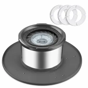 UPSKY 12L No Spill Dog Water Bowl for Large Dogs, Stainless Steel Spill Proof Bowls with Suction Cup Anti-Skid Mat, Slow Drinking Feeder for Messy Drinkers, Heavy Duty Pet Bowls for Indoor/Outdoor