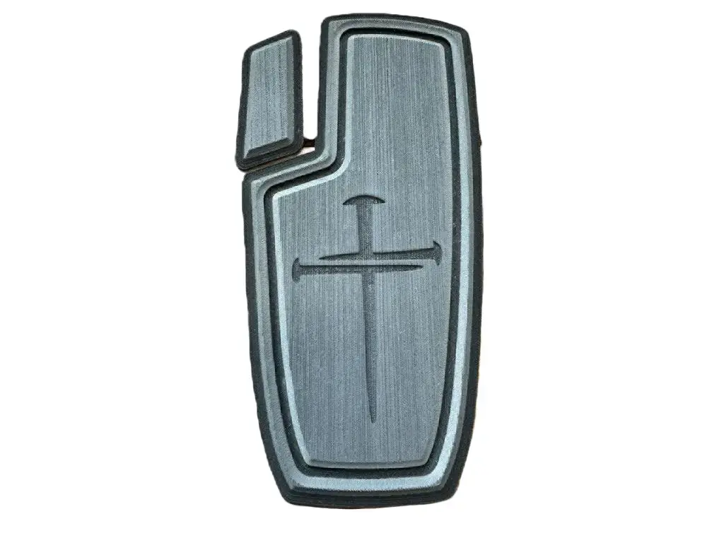 Garmin Force Trolling Motor Pedal Pad for Anglers with Patriotic 3-Nail Design, Durable Non-Skid Marine Foam Cushion Reduces Fatigue, Easy Installation, Made in USA, Durability, Patriotic Fishing, Peel-And-Stick, Boating, Fishing Pads, Patriotic Look