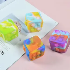 Neon Nuzzle 2-Pack Multicolored Fidget Cube - Sensory Adult/Kids Stress Reliever