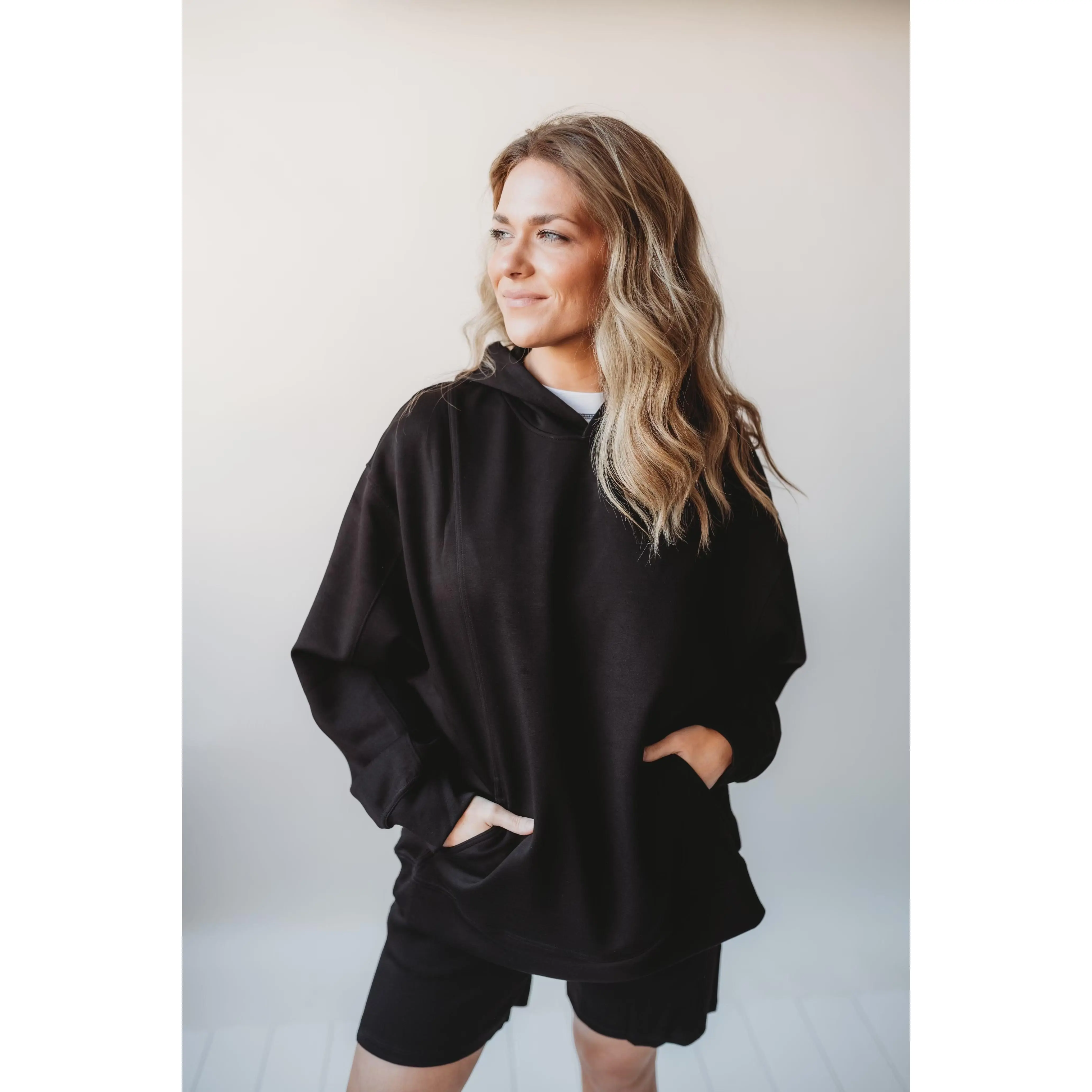Essential Black Scuba Hoodie