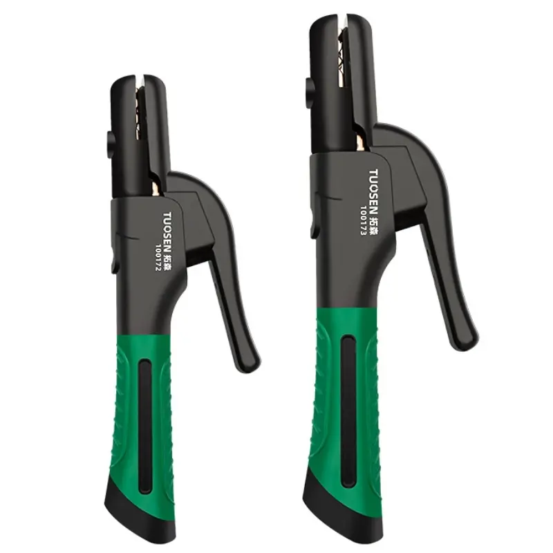 TUOSEN Industrial Welding Electrode Holder - 300A-800A Heavy Duty Electrode Clip, European-Style Anti-Drop Welder Clamp, Pure Copper Jaws, Insulated Body, Ergonomic Handle, High Current Compatibility, Durability and Safety for Arc Welding, Home Repair