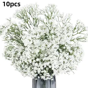 10 artificial flower bouquets with a diameter of 60cm/23.62inch in spring, with a simulated touch of starry sky, suitable for weddings and parties, DIY， Floral arrangement, furniture decoration