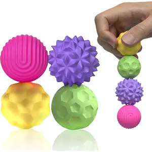 Valentines Gifts for Him Silicone Magnetic Balls Fidget Toys for Adults & Teens,4PCS Stress Relief Sensory Toys for Autism ADHD Anxiety Fun Textures Gadgets Office Desk Toy for Kids Adults(4 Colorful)