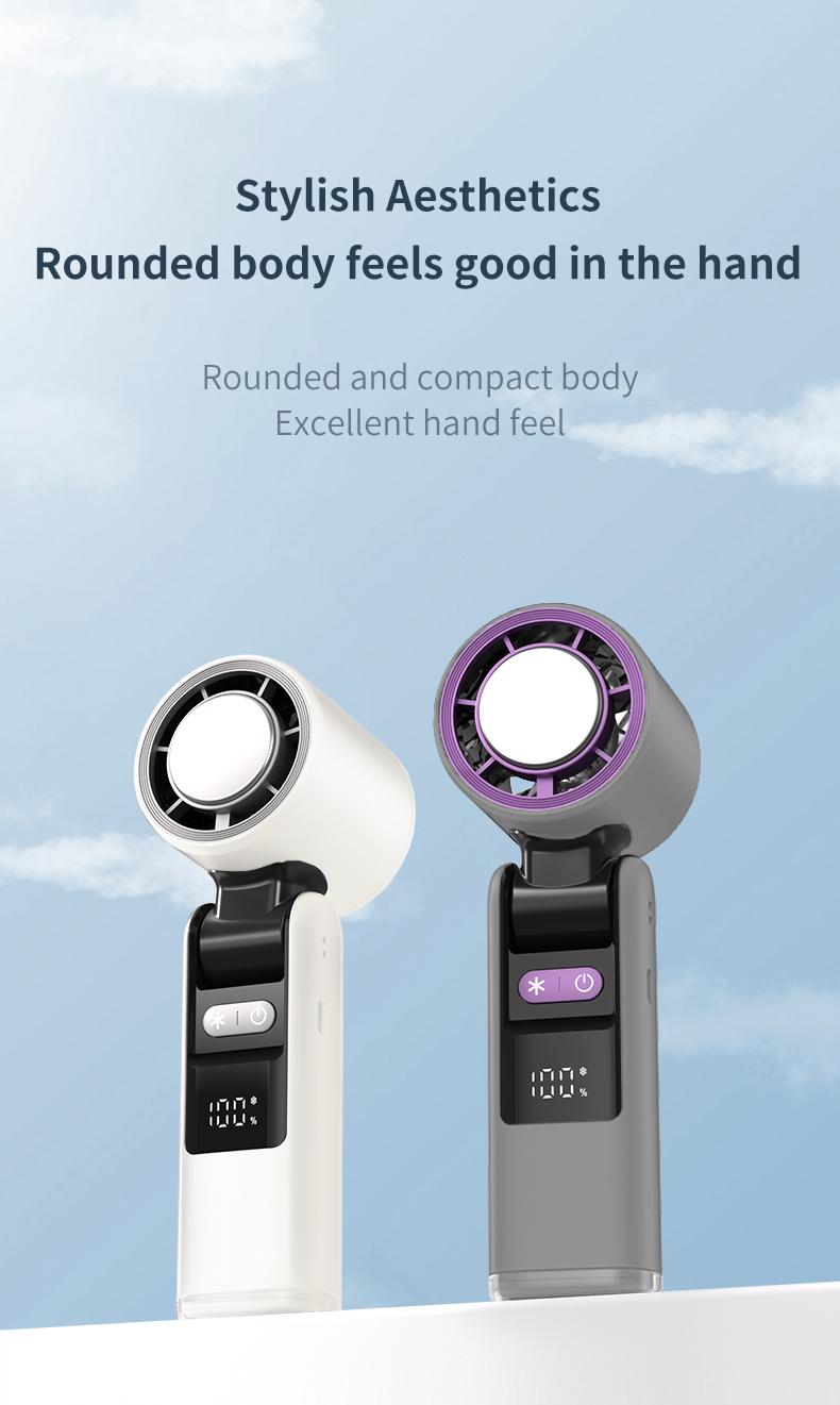 2026 New Portable Turbo Fan! 4000mAh Battery, Ice-Cooling Foldable, 5 Speeds + LED Display, Powerful Cooling Airflow, USB Rechargeable for /Travel/Work. Summer Must-Have! portable fan outdoor activity turbo fan 2026 New Portable Turbo Fan! 4000mAh Battery, Ice-Cooling Foldable, 5 Speeds + LED Display, Powerful Cooling Airflow, USB Rechargeable for /Travel/Work. Summer Must-Have! portable fan outdoor activity turbo fan