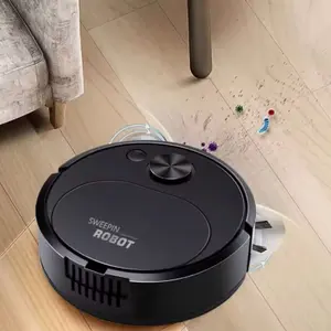 NEW USB Sweeping Robot Vacuum 3 In 1 Smart Wireless 1500Pa Dragging Cleaning Sweep Floor for Home