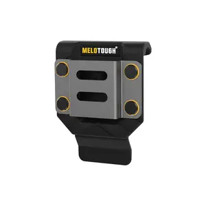 MELOTOUGH Drill Holder Belt Clip Heavy Duty Tape Measure Belt Holder for Cordless Drill Hammer Tools with Hanger Clips Black