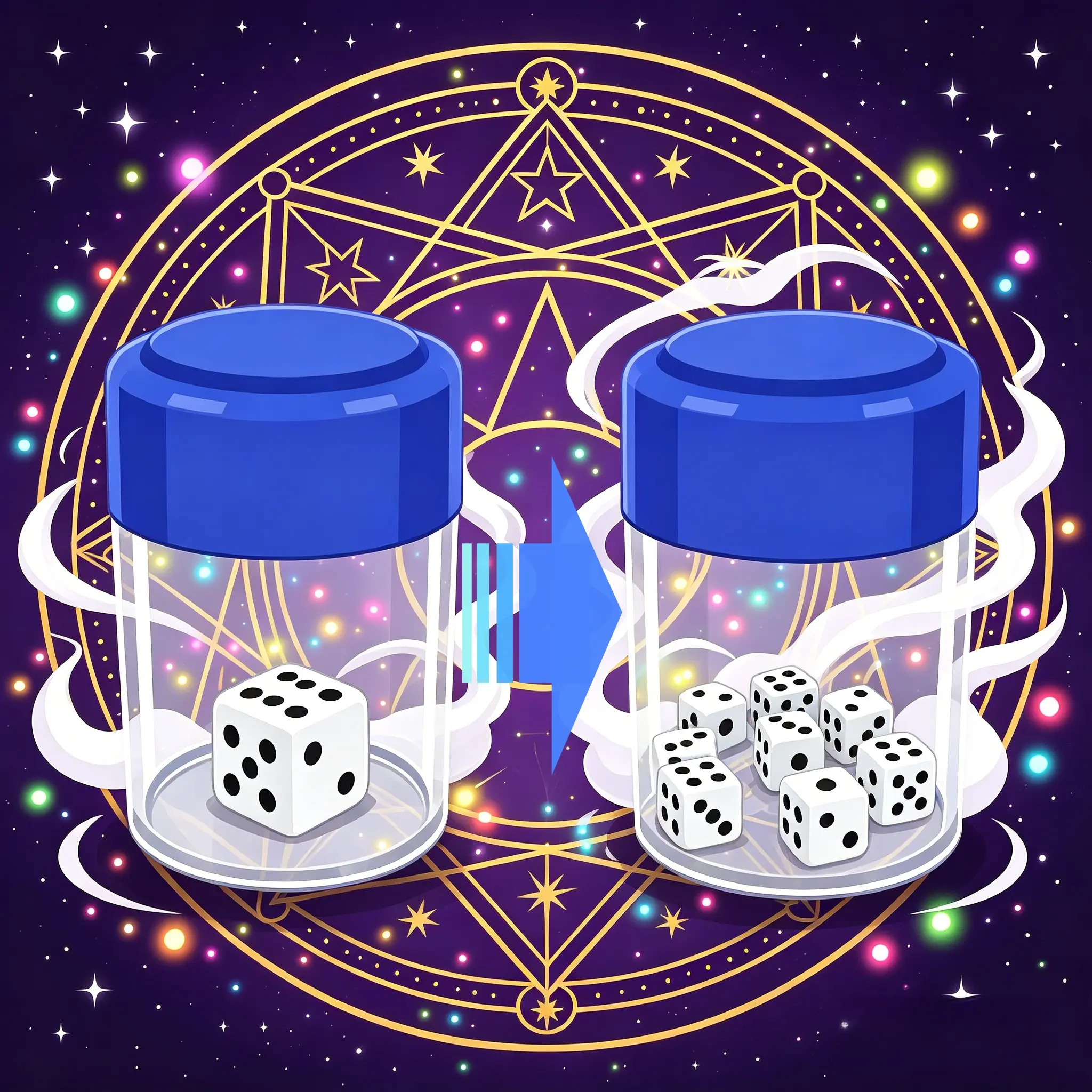 Exploding Dice Magic Trick Set – Novelty Prank Toy for Close-Up Comedy & Magic Performances