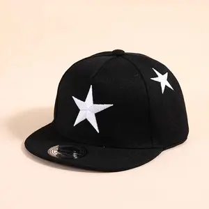 50-54cm Five-pointed Star Embroidery Baseball Caps Hip-hop Hats Spring and Summer Outdoor Adjustable Casual Hats Boy Girl Trave