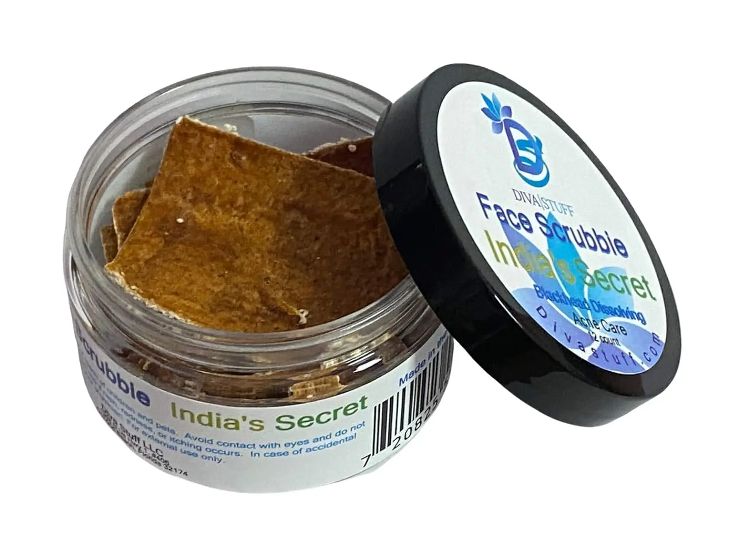 Blackhead Dissolving Face Scrubbies With Turmeric and Baking Soda, All Natural Cleansing Skincare Acne Clear Exfoliate Facial Lightweight Smooth