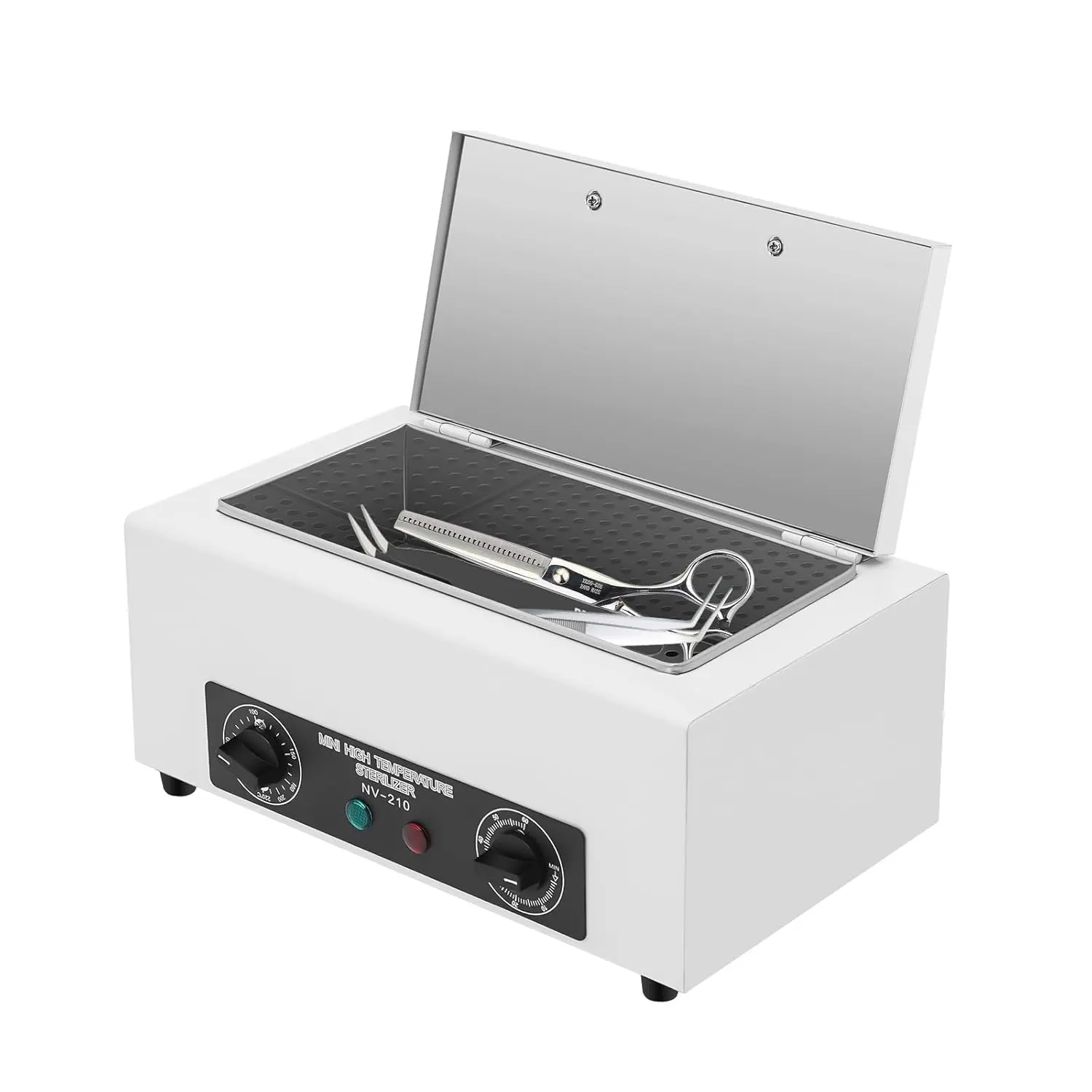 Electric High-Temperature Metal Sterilization Machine, Intelligent Control Cleaning Box - 50-200℃/122-392℉ Disinfection Cabinet for Kitchenware, Beauty Salons