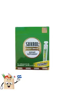 Sukrol Multivitamin Fortified with B Vitamins - Dietary Supplements 10 Liquid Shots from Guatemala