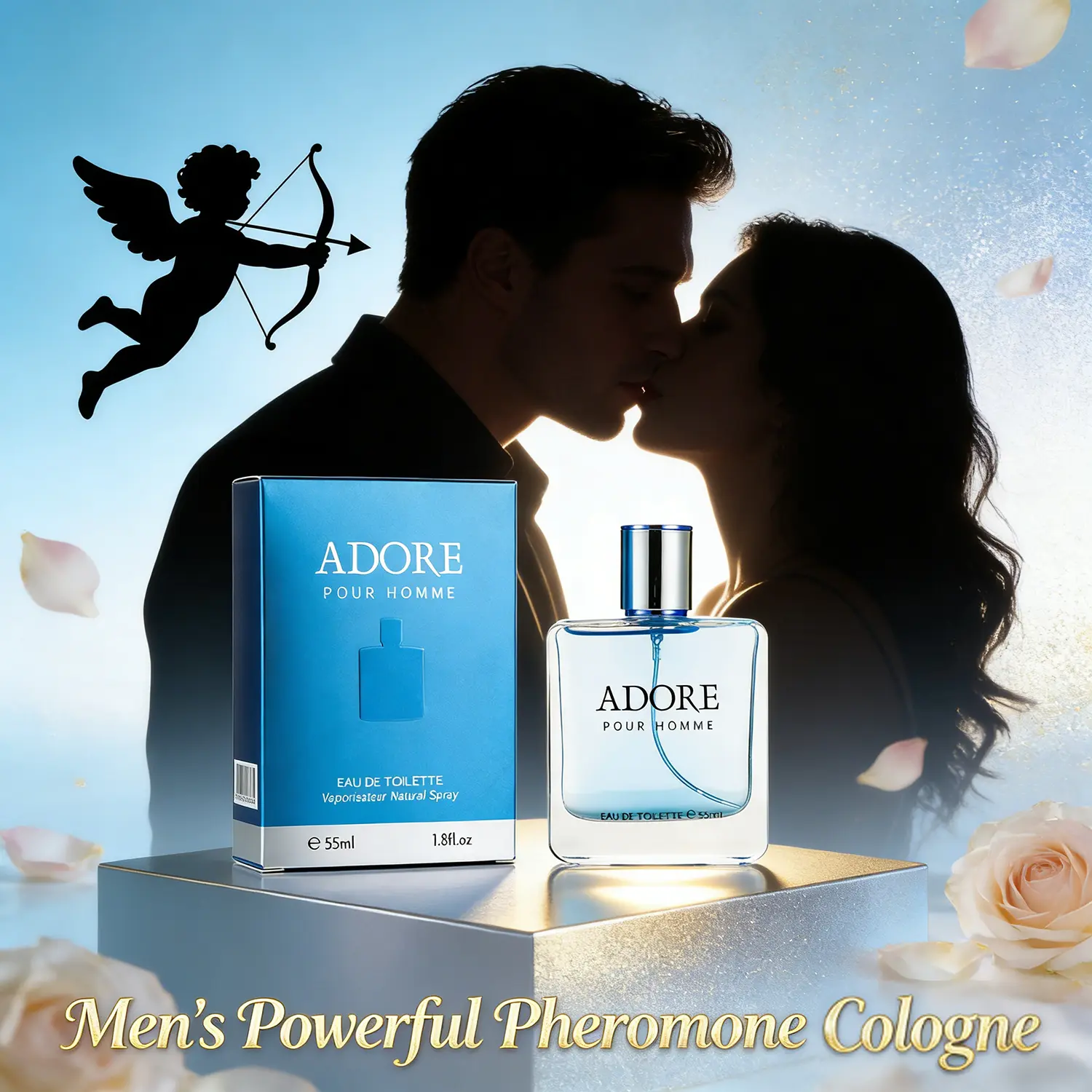 Men's Pheromone Cologne, a Long-Lasting Fragrance for Attraction with Floral, Fruity, and Woody Notes - Anniversary & Valentine's Day Gift for Men, Feromones Men's Fragrance