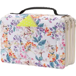 102 Slots Large Capacity Marker Case Lipstick Organizer with Handy Wrap Portable Multilayer Holder for Marker, Touch Spectrum Noir  Sharpie Marker