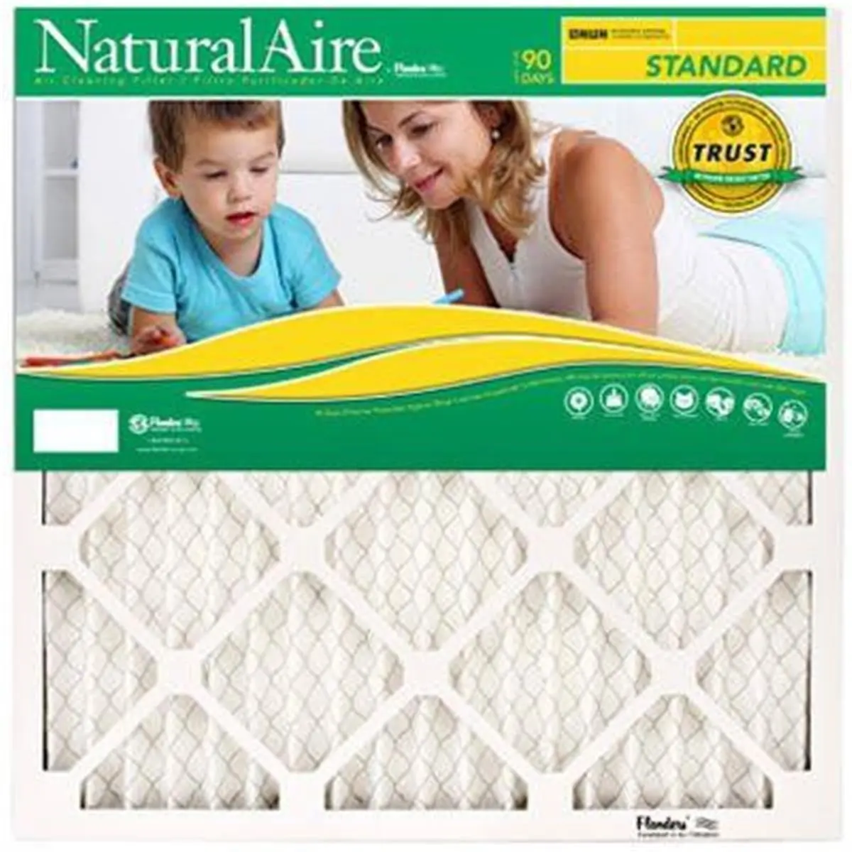 AAF Flanders 258759 M8 Standard Pleated Air Filter - 20x36x1 in, Pack of 12, Household, Filter Household Appliance Parts & Accessories for Allergens, Bacteria, Viruses, Filter Household Appliance Parts & Accessories Allergen Bacteria Virus