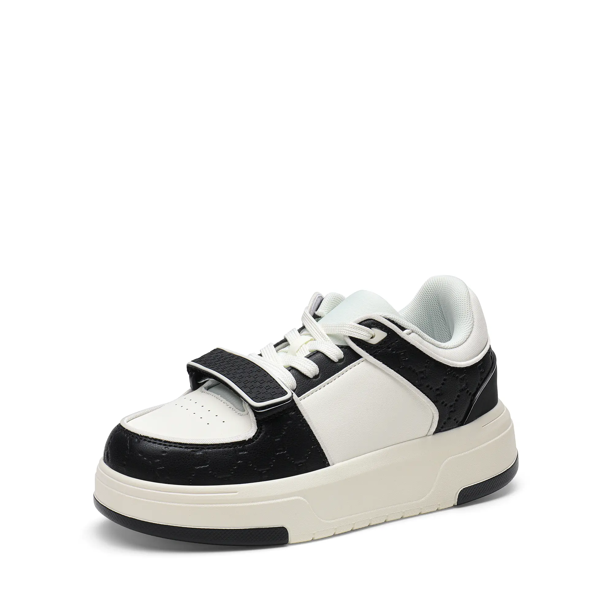 Dream Pairs Women's Chunky Platform Walking Shoes, Aesthetic Sporty Chic Vegan Leather Low Top Trainers with Height Boosters, Footwear, Tpu, Bold Round‑Toe Look