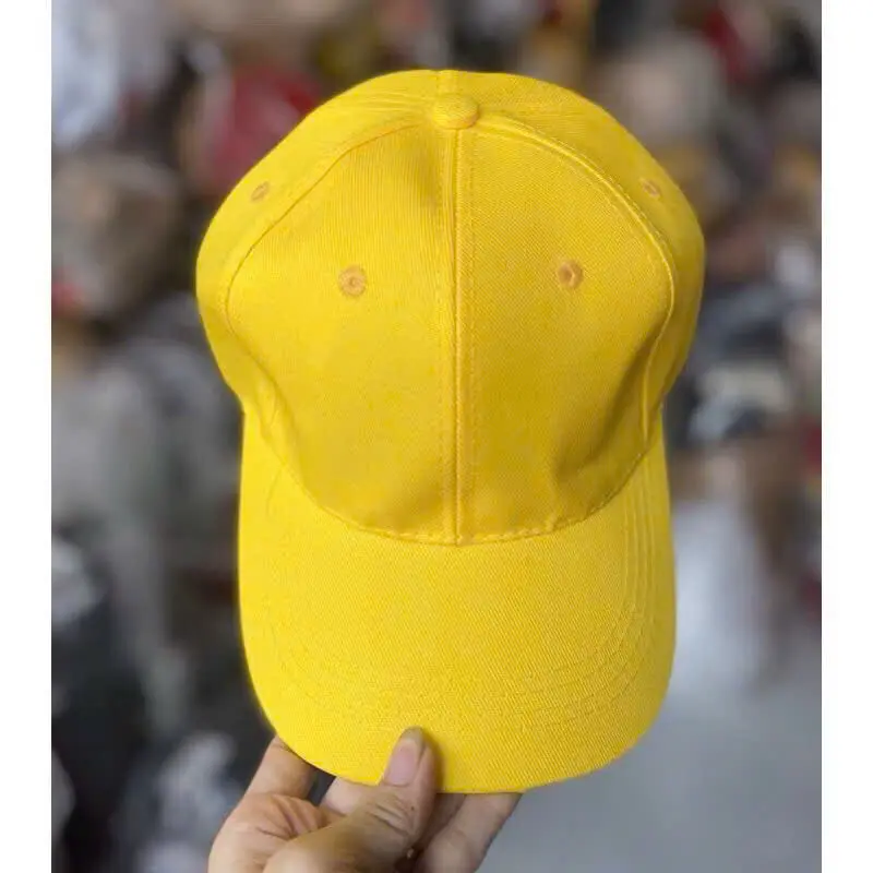 Eye-catching bright yellow baseball hat made from high-quality cotton. Comfortable all-day wear, perfect sun protection & fashion statement. Great for men, women, teens. Elevate your OOTD instantly! Fast shipping in US.