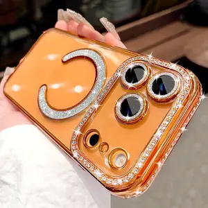 Magsafe Ultra-Thin Magsafe Magnetic Case Cover for iPhone 17/17 Air/16/15/14/13/12/11 Pro Max, Wireless Charging Support, Lens Protector Included