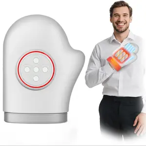 Hand Massager with Heat and Compression - 5 Massage Modes, 3 Heat Settings, 5 Compression Levels and red light theaphy, for Carpal Tunnel and Arthritis Discomfort, Wireless Therapy Glove, Ideal Gift, Portable Pain Relief