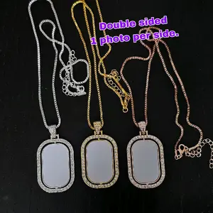 Double sided Spinner Rhinestone Necklace