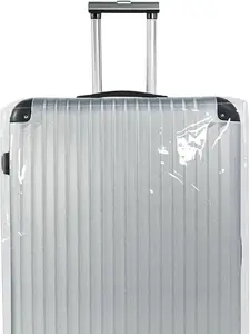 XL Clear PVC Luggage Cover Tough Protector for 32 Inches Suitcase - Waterproof and Scratch-resistant