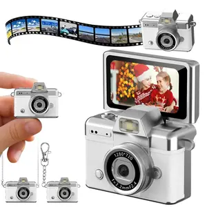 Mini Digital Camera 1080P High-Definition Video Retro Keychain Camera Portable for Travel Learning Recording Adults Children
