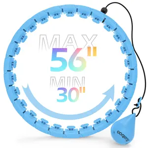 Weighted  Circle with 26 Links(56 Inch) for Adults Exercise,  Exercise Hoop Plus Size,  Smart Exercise Equipment