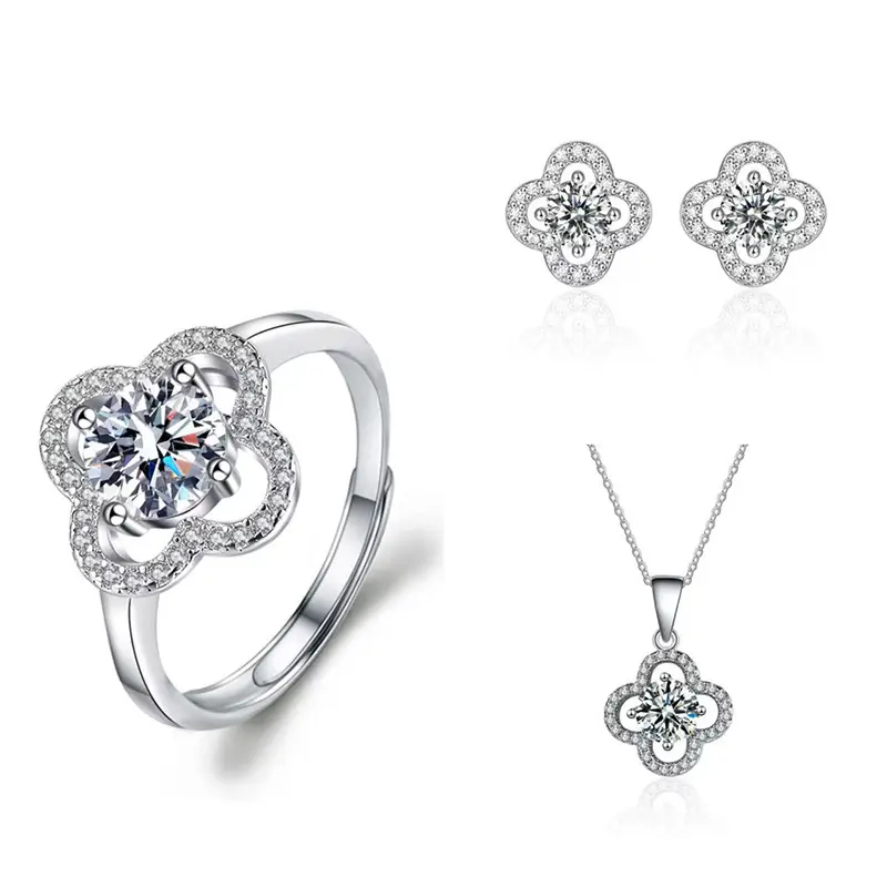 Lucky Grass 1 Carat Three Piece Set