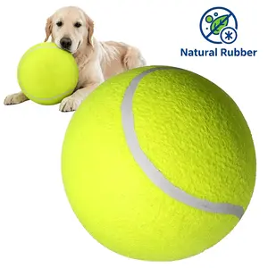 24cm(9.5 Inch) Giant Tennis Ball for Dogs, Durable Interactive Fetch Toy, Outdoor Play Boredom Buster for Large Medium Dogs, Safe Non-Toxic Pet Toy for Exercise birthday gift