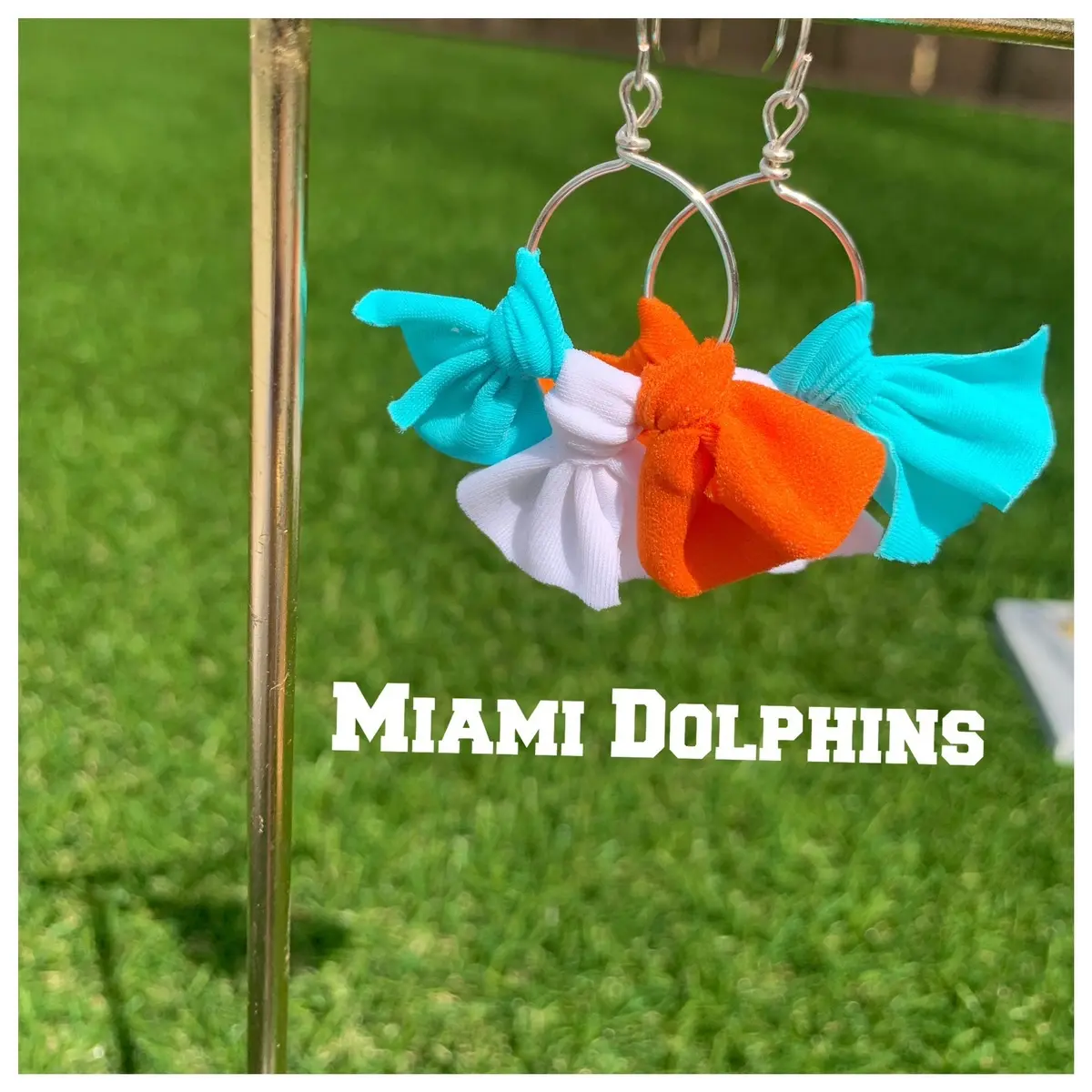Miami dolphin’s earrings