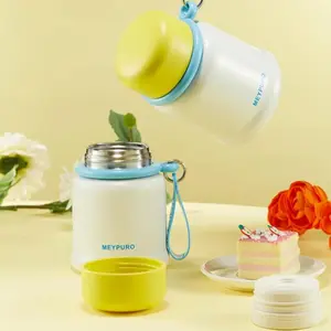 Steamer Pressure Thermos with Spoon 620ml/21oz Portable Insulated Food Container