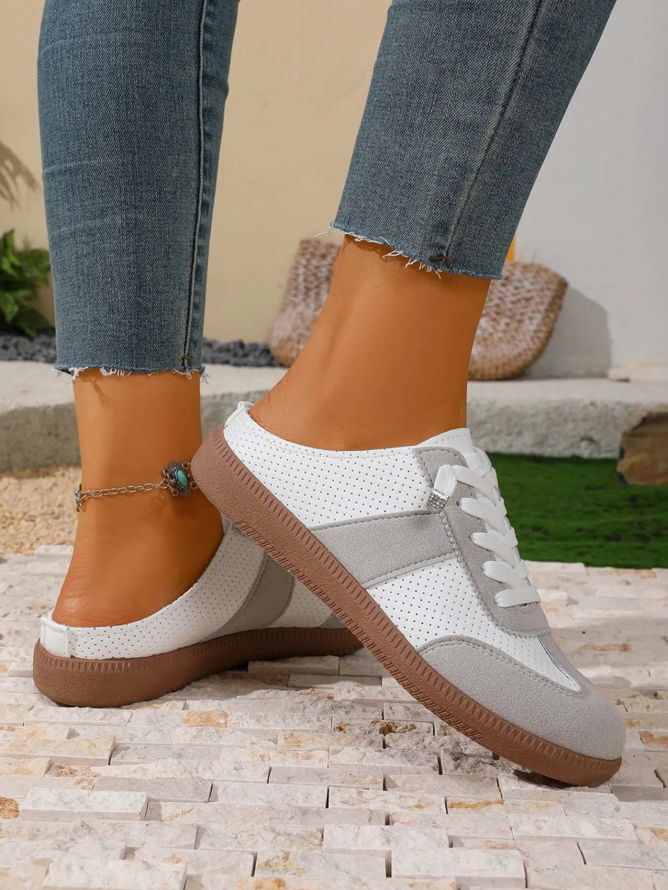 Women's Casual Slip-On Sneakers, Walking Shoes, Spring Summer New Fashion Footwear, Comfortable All-Season Shoes, Perfect for Daily Wear & Outdoor Activities