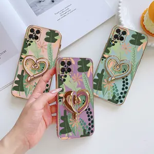 1 Piece Chic Galaxy A12Phone Cases Green grass with bracket Pattern Case Suitable For Galaxy A12 Made Of Comfortable feel With Durable For Fashion