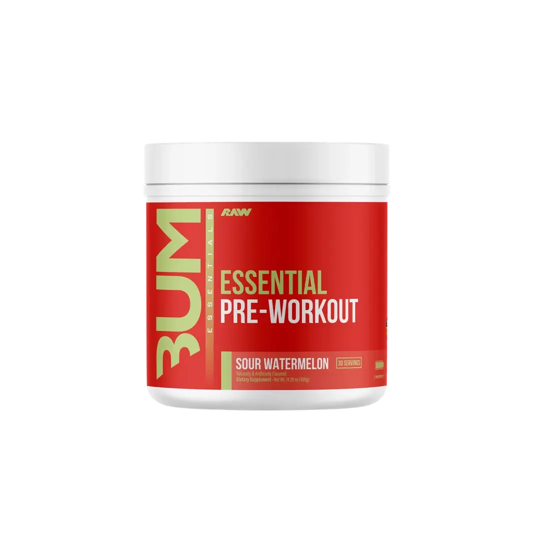 RAW Essential Pre Workout Powder – Energy, Focus & Pump – L-Citrulline, Beta Alanine & Caffeine – Pre Workout Supplement for Men & Women – 30 Servings