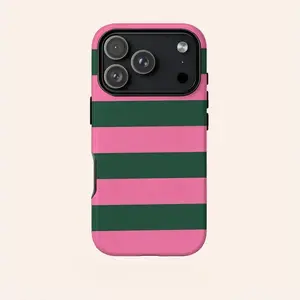 This Phone Case Features A Dark Green and Light Green Striped Design. It's A Durable 2-in-1 Protective Case,phone Case Suitable for Iphone 11/12/13/14/15/16/17 Pro Promax Plus Air. A Simple and Stylish Case,