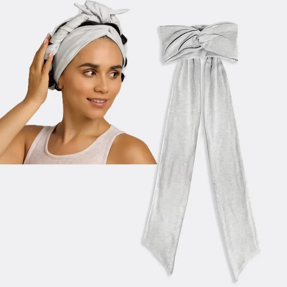 Heatless Curls Headband - No Heat Overnight Hair Curler, Soft Fabric Long Ribbon Curling Rod for Natural Waves Hair Styling Tool