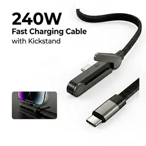 Ultra 240W USB-C Fast Charging Cable with Kickstand Tablets Cellphone portable charger charger portable iphone charger portable chargers wireless charger magnetic portable charger magnetic portable charger magnetic phone charger