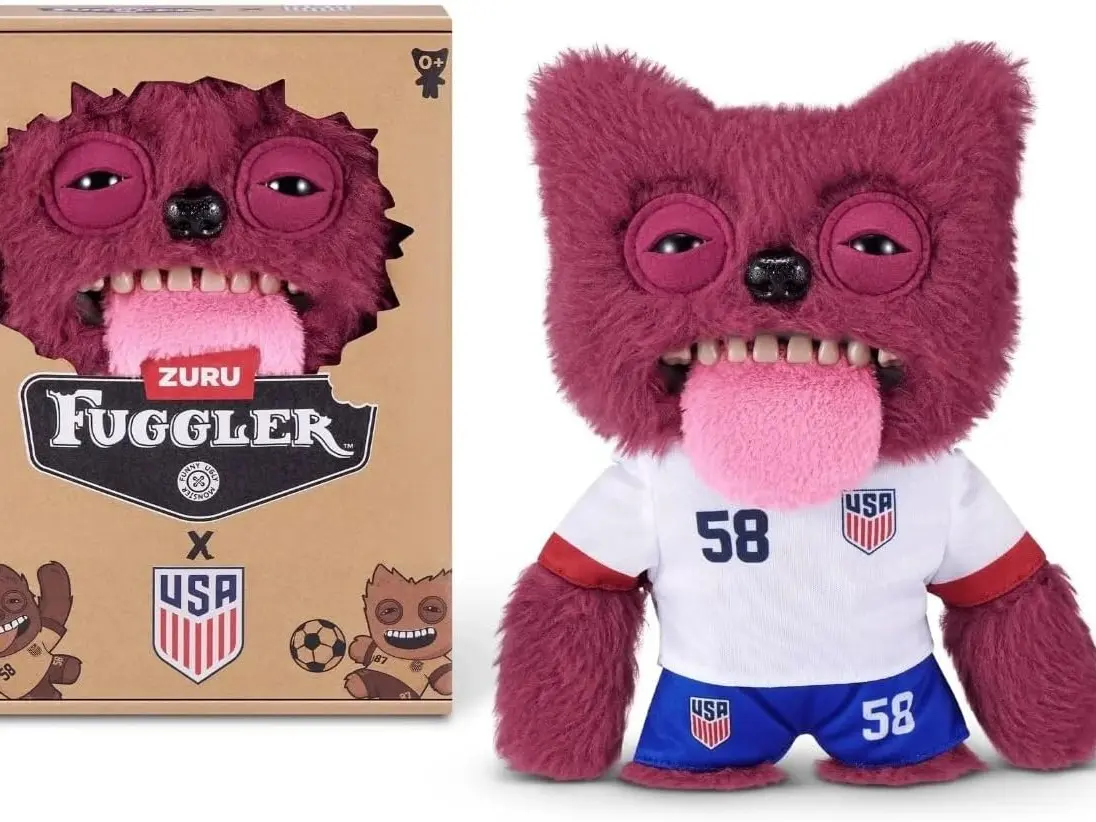 ZURU Fuggler USA Soccer Plush – 9 Inch Funny Ugly Monster Collectible Sports-Themed Plush Toy (Fuggler USA Soccer 58)