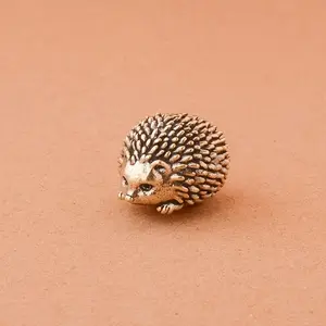 Vintage Brass Hedgehog Figurine, Decorative Sculptures, Multi-Theme Decor, Ideal for Various Rooms, Christmas, Halloween, Easter, Hanukkah, Thanksgiving