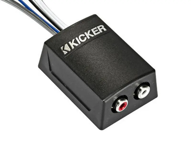 Kicker Stereo Line-Output Converter (Model 46KISLOC2) with Remote Turn-On Wire - Compatible with Standard Radios, 8V Output, 12V-16V Input, 20hz-20khz, 8-Volt Output, 12-Volt