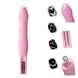 3 in 1 Nail Magnet Tool, Upgraded Nail Magnet Pens, Multi-Function Magnet Stick 3D Magnetic Cat Eye Gel Polish Nail Art, for Salon, Studio or Home,Christmas gifts