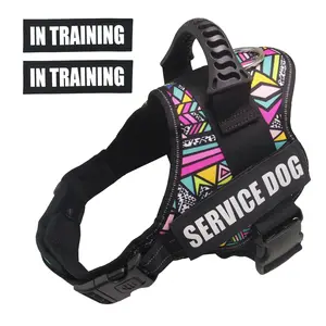 Professional Service Dog Harness - Emotional Support Vest with Removable Reflective Patches