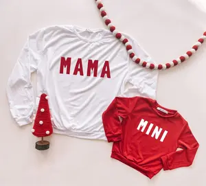 Mama and Mini Red Matching Crewnecks