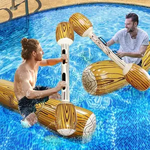 2-Piece Giant Inflatable Battle Raft Pool Game, 2 Player Floating Toy for Kids & Adults, Family Pool Party, Beach, Summer Outdoor Sports, Swimming Pool, Water Float