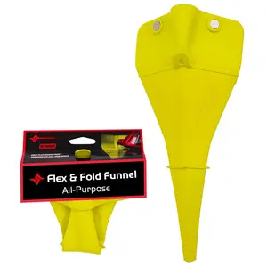 Flex & Fold, Flexible Funnel for Automotive Use, Medium Funnel for  Purpose Fluid Transfers, Yellow