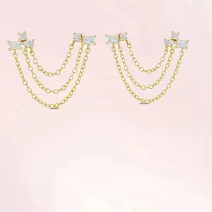 Double studs earrings