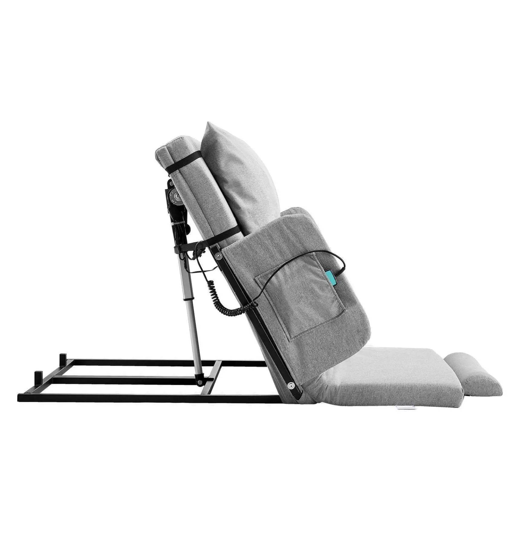 Electric Bed Backrest, 300lbs Capacity, Adjustable 4-68, with Guardrail & Storage, for Elderly, Pregnant, Patient - Lift Assist Bed Wedge 120 cm